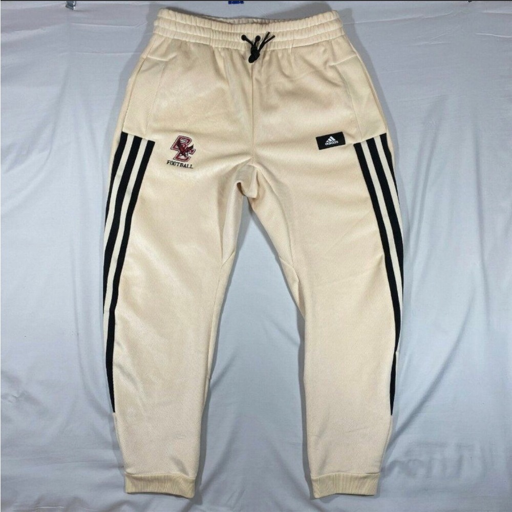 Adidas BC Football Primegreen Sweatpants in “wonder white cream color”